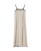 Ecrufarbenes Leinenkleid Bianca