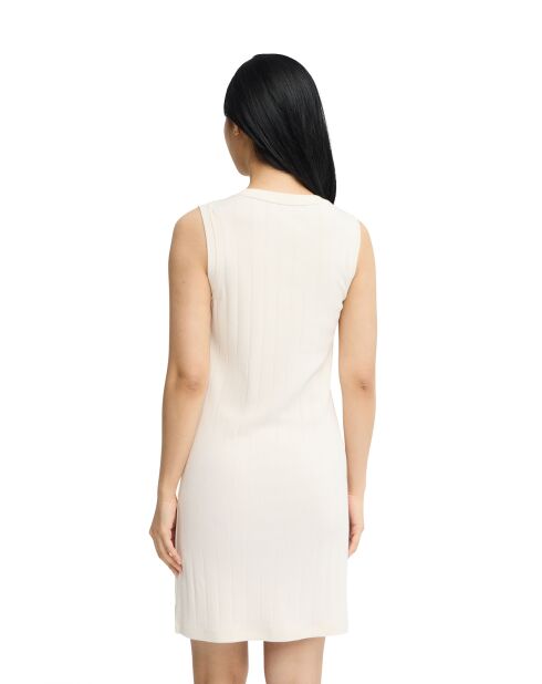 Ecrufarbenes Baumwollkleid Cynthia