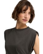 Angelina steengrijze katoenen jurk