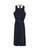 Marineblaues Baumwollkleid Anita