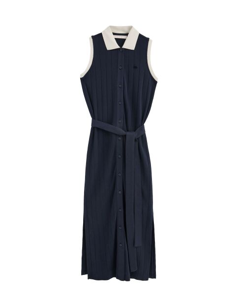 Marineblaues Baumwollkleid Anita