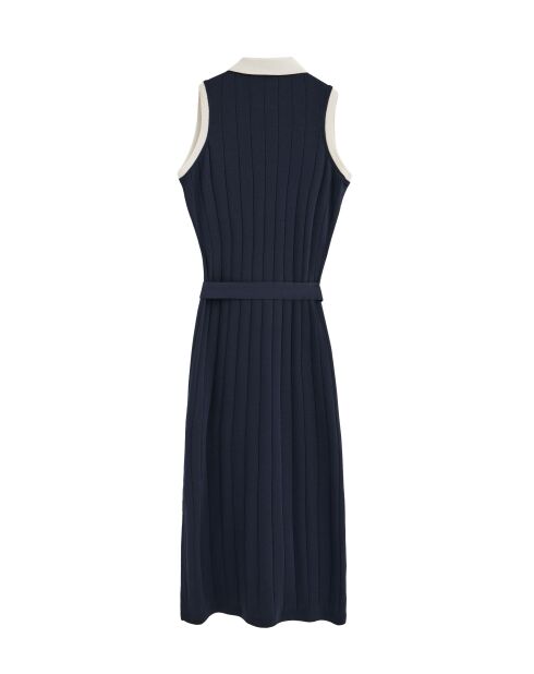Marineblaues Baumwollkleid Anita