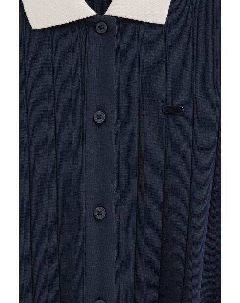 Marineblaues Baumwollkleid Anita