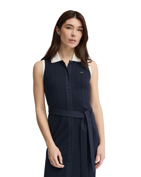 Marineblaues Baumwollkleid Anita
