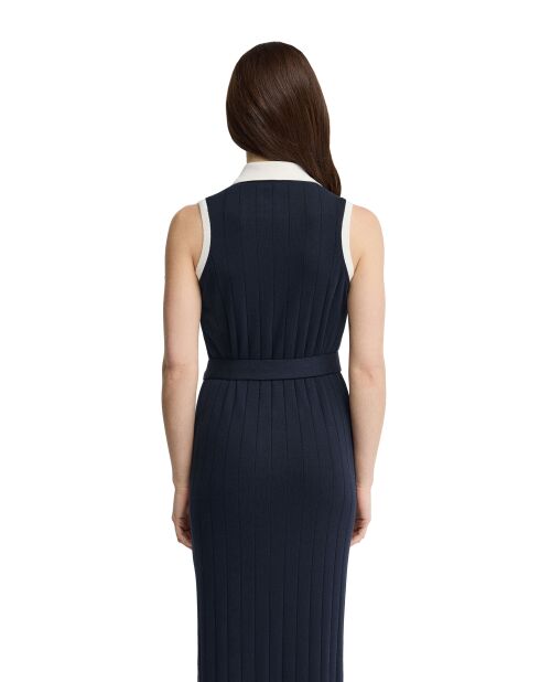 Marineblaues Baumwollkleid Anita