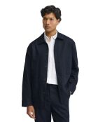 Giacca Sergio in misto lino blu