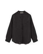 Camisa negra de manga larga Emilie
