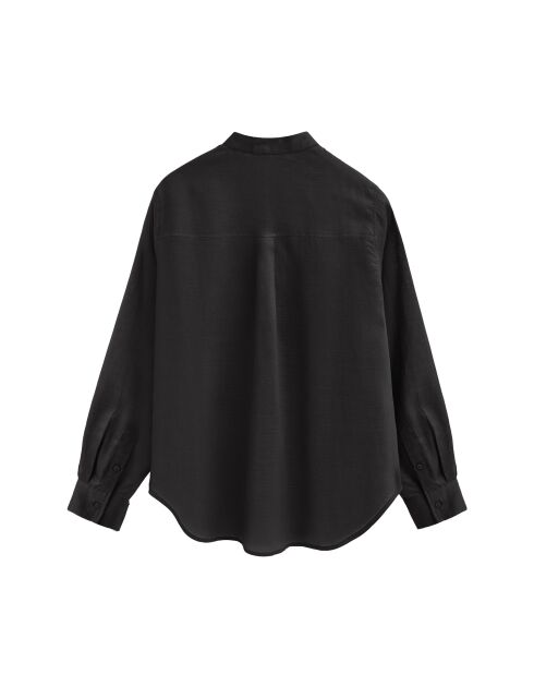 Camisa negra de manga larga Emilie