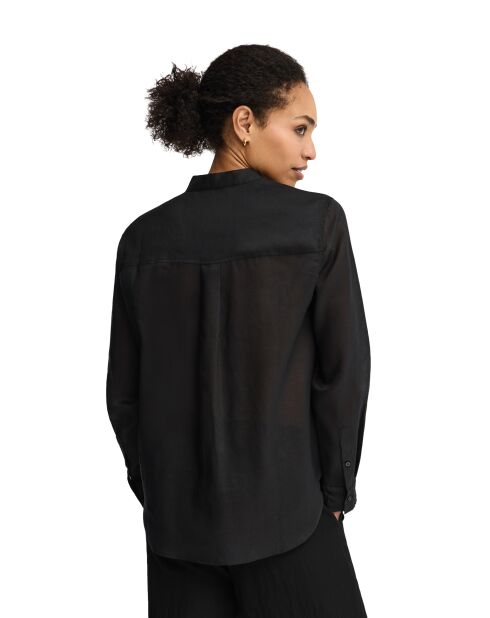 Camisa negra de manga larga Emilie