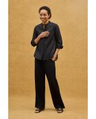 Camisa negra de manga larga Emilie
