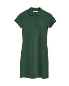 Violettes flaschengrünes Baumwollkleid