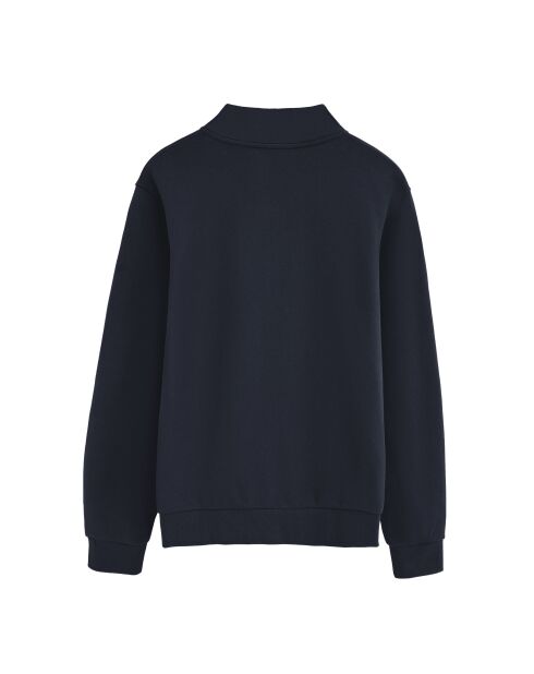 Felpa Albin in cotone blu
