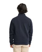 Felpa Albin in cotone blu