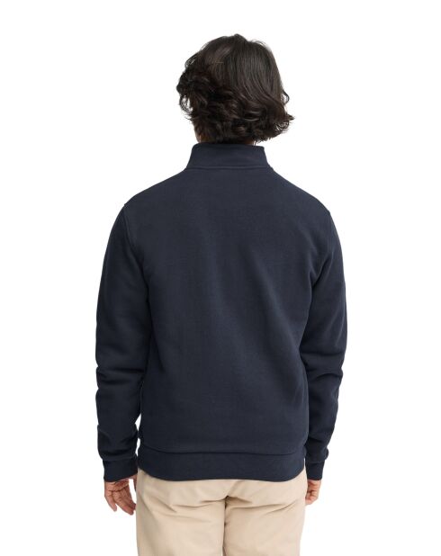 Felpa Albin in cotone blu