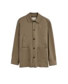 Veste en lin mélangé Salvatore khaki