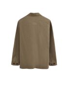 Veste en lin mélangé Salvatore khaki