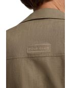 Veste en lin mélangé Salvatore khaki