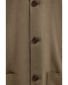 Veste en lin mélangé Salvatore khaki