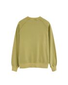 Felpa Casimir in cotone verde foglia