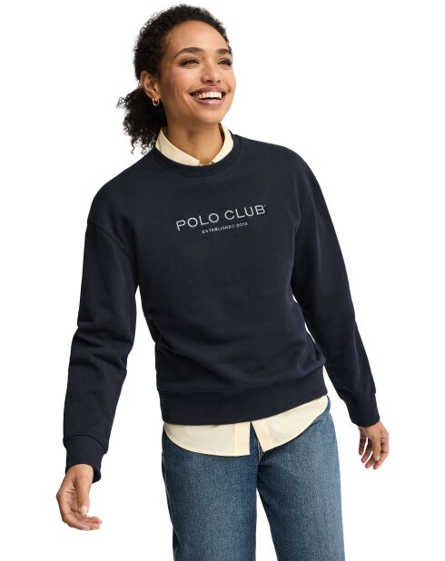 Sweat-shirt en coton Raphaëlle navy