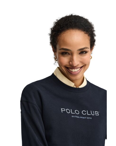 Sweat-shirt en coton Raphaëlle navy