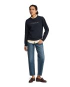 Sweat-shirt en coton Raphaëlle navy