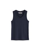 Canotta Marie navy in cotone