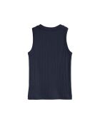 Canotta Marie navy in cotone