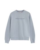 Blaues Baumwoll-Sweatshirt Perrine für Babys