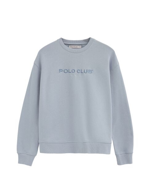 Blaues Baumwoll-Sweatshirt Perrine für Babys