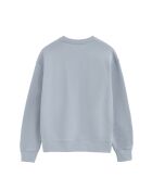 Blaues Baumwoll-Sweatshirt Perrine für Babys