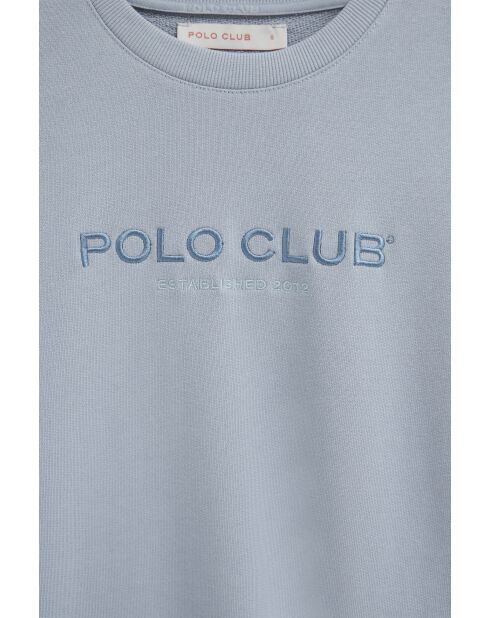 Blaues Baumwoll-Sweatshirt Perrine für Babys