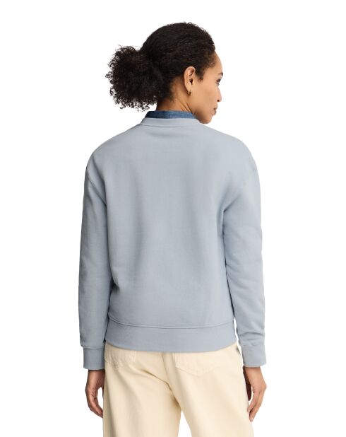Blaues Baumwoll-Sweatshirt Perrine für Babys