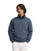 Felpa Arnaud in cotone blu denim