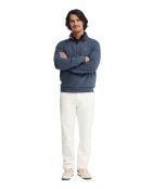 Felpa Arnaud in cotone blu denim