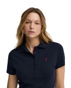 Marineblaues Baumwollkleid Suzanne