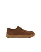 Braune Wallaby-Schuhe aus Veloursleder von Vincenzo