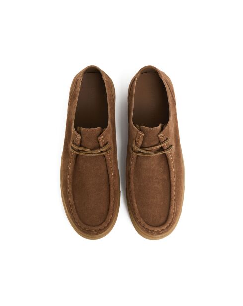 Braune Wallaby-Schuhe aus Veloursleder von Vincenzo