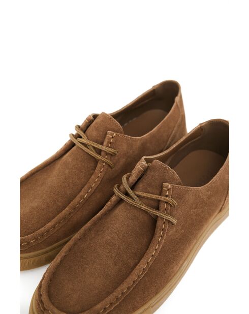 Braune Wallaby-Schuhe aus Veloursleder von Vincenzo