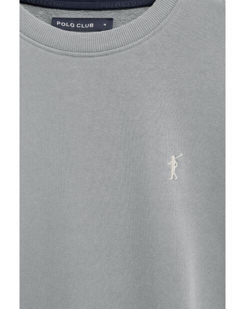 Sweat-shirt en coton Alban gray
