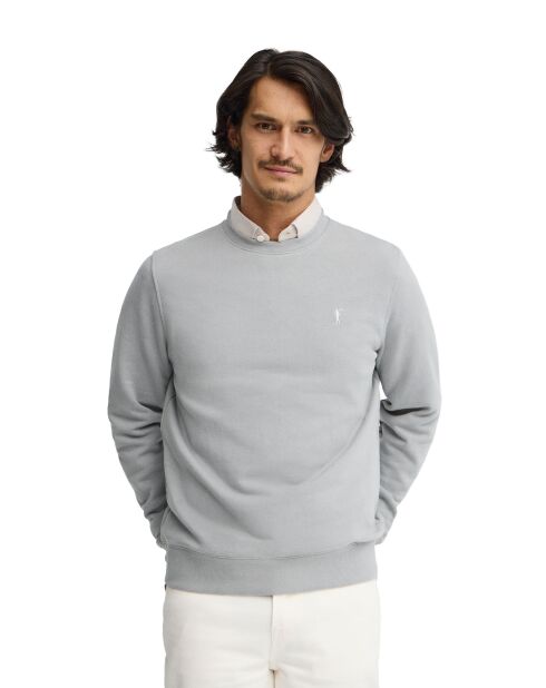Sweat-shirt en coton Alban gray