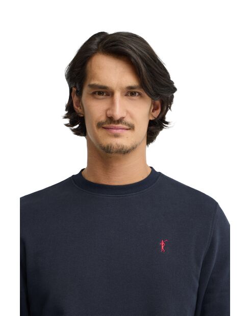 Felpa Xavier in cotone blu