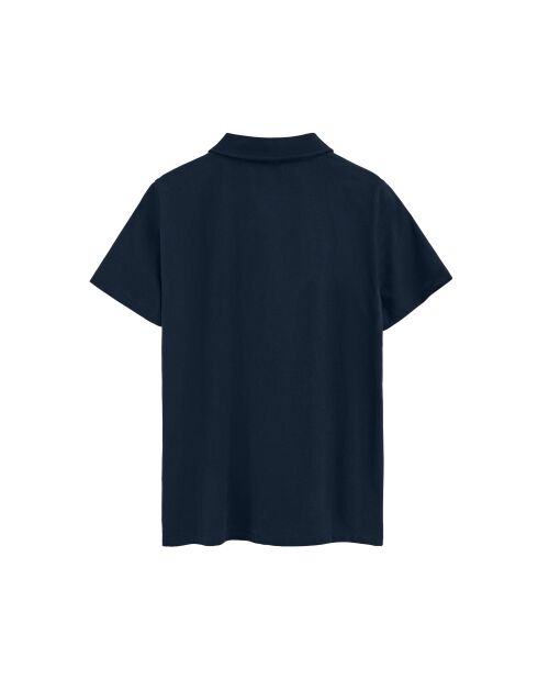 Polo à manches courtes en coton Cécile navy
