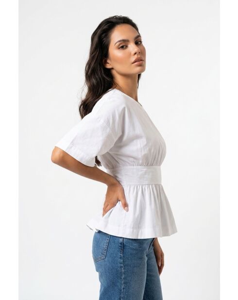 Camicia Alma bianca in cotone