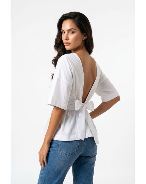 Camicia Alma bianca in cotone