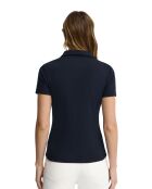 Marineblaues Kurzarm-Poloshirt Colette aus Baumwolle