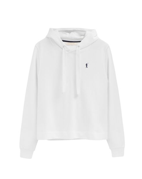 Sweat-shirt en coton Mélanie white