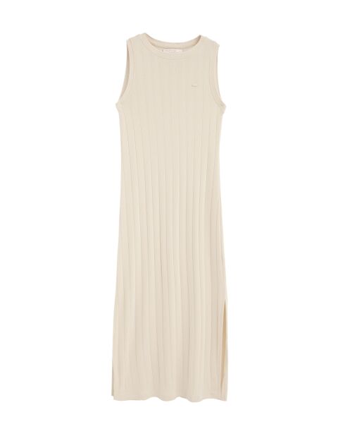 Cremefarbenes Baumwollkleid Zoé