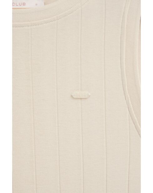 Cremefarbenes Baumwollkleid Zoé