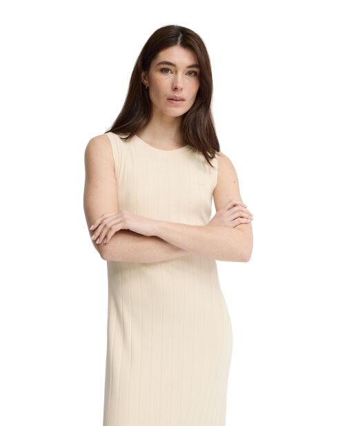 Cremefarbenes Baumwollkleid Zoé
